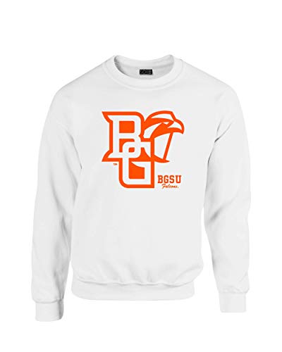 Sudadera de cuello redondo 50/50 diseño mascota grande universitaria gris