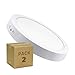 LEDKIA LIGHTING Pack Plafón LED 24W Circular (2 un) Blanco Neutro 4000K - 4500K