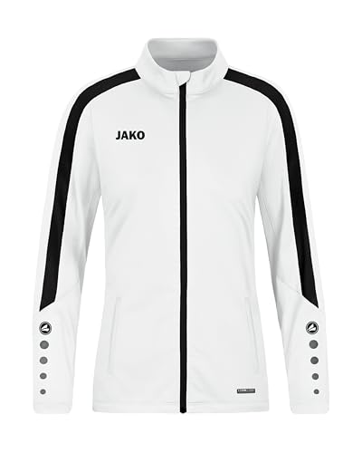 JAKO Herren Polyesterjacke Power, Weiß, M