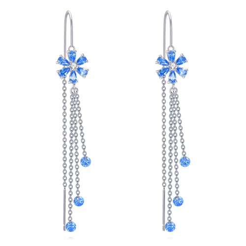Boucles d'oreilles argent anti-allergie pendantes géométriques
