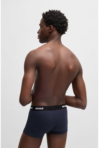 Boss Trunk Triplet Pack Boxer A Pantaloncino Da Uomo, Blu (New - Navy410), Xxl - 4