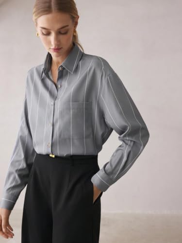 Image of Leriya Fashion Shirt for Women | Shirt for Woman | Korean Style Full Sleeve Oversized Button Down Shirt's | Tops for Women | Plus Size Workwear Top for Office & Casual Wear