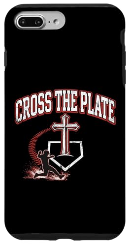 Cross The Plate �N���X�`���� �싅 �M�� �C�G�X �X�}�z�P�[�X iPhone 7 Plus/8 Plus �p