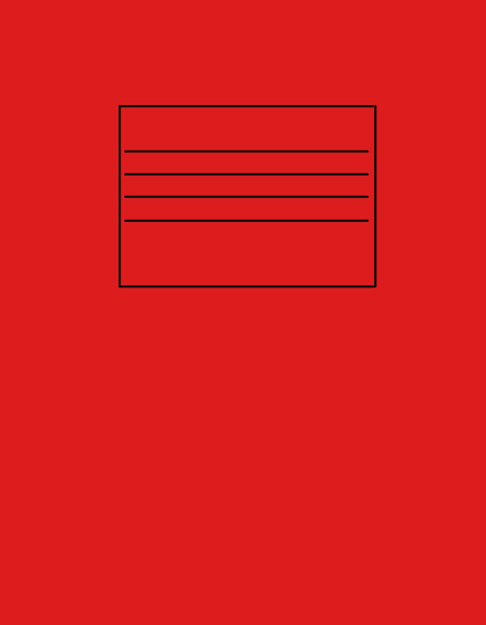 Exercise work book 7x9 inches ruled and margined 80 pages