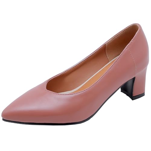 Chaussures talon carré pointu Lizoleor pour le bureau et les sorties