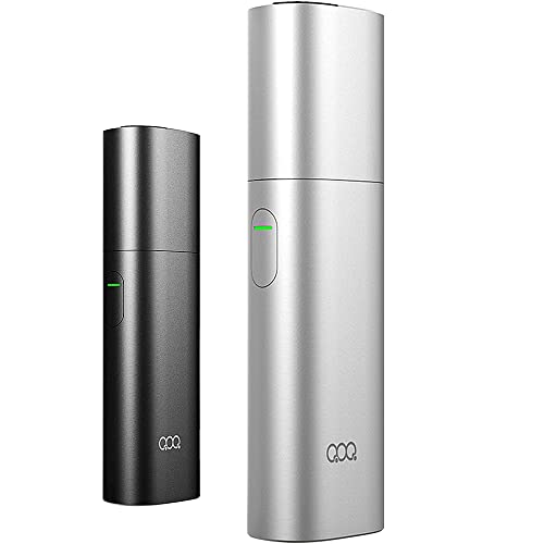 QOQ Honor Plus 加熱式タバコ 互換機 電子タバコ 加熱式電子タバコ スターターキット 30本連続吸引 2400mAh 15秒予熱 315-345℃温度調節 自動クリーニング 振動提示 Micro USB充電(シルバー)