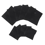 HEALSOPTHY 10 Piezas Unidades Bolsas Joyas Pequeñas con Botón Cierre Organizador Accesorios Anillos Pendientes Collares Viaje Hogar y Negras