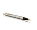 Parker IM Ballpoint Pen, Brushed Metal with Medium Point Black Ink Refill, Gift Box (1975558)