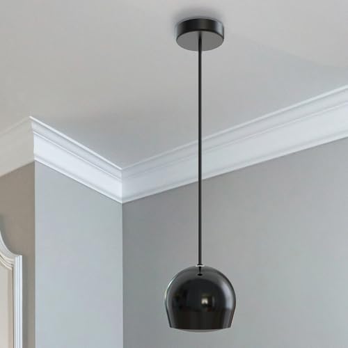 Image of OSD Audio Nero Sphere 3.5" Black Hanging Pendant Speaker, Reinforced Cable Suspension, 70V and 8Ohm, Single