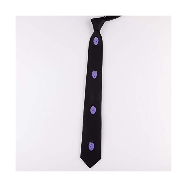 damdos Neckties Krawatten for Jojos Fans NBizarre Adventure Killer Queen Kira Yoshikage Skull Neck Tie Cosplay Costumes – Bild 3