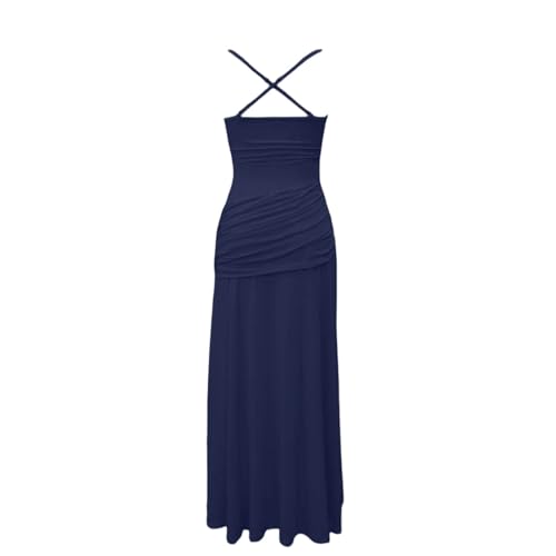 Robe de soirée fluide unie pour valoriser la silhouette