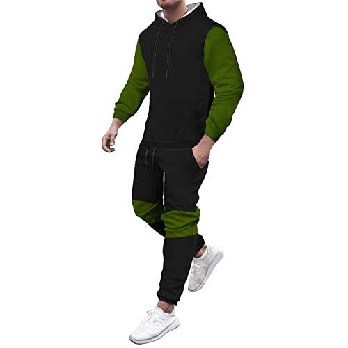 Vêtements de sport homme pour l'automne ensemble de loisirs bicolore veste et pantalon