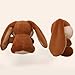 GOLOVENLD Fashionable Rabbits Shaped Keyring Long Eared Plush Bunnys Bag Pendant Keychain Handbag Accessory for Animal Lovers