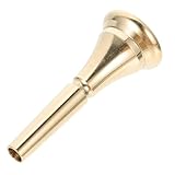 MAJORMENCH Reines Messing Waldhorn Mundstück Ersatzteil für Anfänger bis Profi Glatte Innenpassage Einfach zu Reinigen Geeignet für Schule Konzert Bandprobe und Familiengebrauch