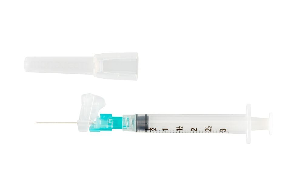 Cardinal Health™ Monoject™ Magellan™ Hypodermic Safety Needle and Syringe Combination, Green, 3ML, 21GA x 1IN, Case of 400