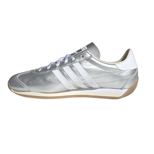 adidas Womens Country Og Lace Up Sneakers Shoes Casual - Silver, White3