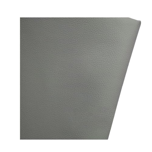 Tissu cuir imperméable d'ameublement gris clair 1.6X6m anti-tache pour siège
