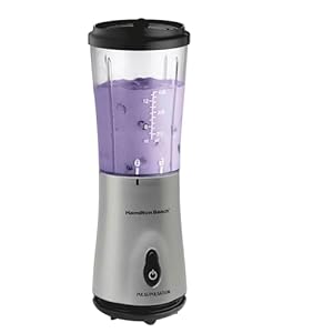 Hamilton Beach® Single-Serve Blender with Travel Lid 14 oz.,Silver, 51107C