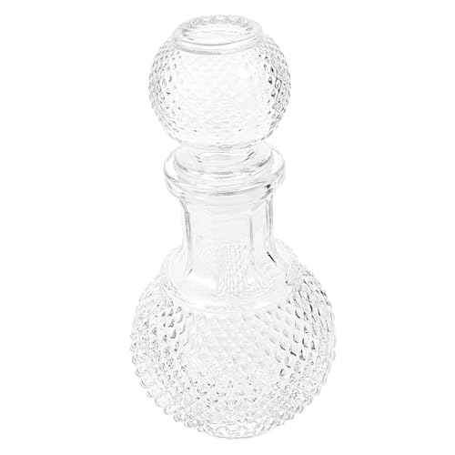 SHINEOFI Carafe à Vin Verre Transparent Épaissi Distributeur de Whisky Créatif Bouteille Décanter Liqueur pour Maison et Bar