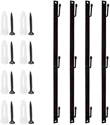 Tonxus 4 Sets Metal Coffee Mug Rack – Vertical Narrow Wall Mounted Large Cup Holder Kitchen Storage Display Organizer Hooks for Coffee Mugs,Tea Cups (BLACK) Tonxus 4 Sets Metal Coffee Mug Rack – Vertical Narrow Wall Mounted Large Cup Holder Kitchen Storage Display Organizer Hooks for Coffee Mugs,Tea Cups (BLACK)