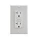 Leviton X7899-W SmartlockPro Slim GFCI Tamper-Resistant Receptacle with LED Indicator, 20-Amp, White