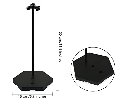 ds. distinctive style Action Figure Stand 12 Inch Connectable Metal Toy Stand for 1/6 and1/9 Scale Figures - Image 2