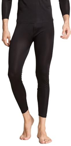 Men Silk Thermal Long Underwear Pants Long Johns Underwear Bottom Mulberry Knit Silk Cold Weather Base Layer Legging