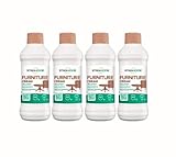 STANHOME Furniture Crema para Muebles Protector Madera Efecto Barniz abrillantador, Cuidado y Restauracción de Muebles del Hogar, Embellecedor Restaurador Madera (4x250ml)