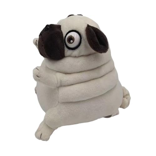 KUKUShining Süßes Mops Plüschtier Weiches Knuddeliges Stofftier für Kinder Hundefreunde und Einzigartiges Geschenk für Mops Liebhaber und Geburtstage(Pug)