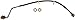 Dorman H621046 Front Passenger Side Brake Hydraulic Hose Compatible with Select Ford Models