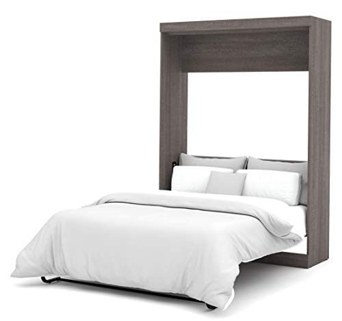 Bestar Nebula 59W Full Murphy Bed In Bark Grey #TOP1