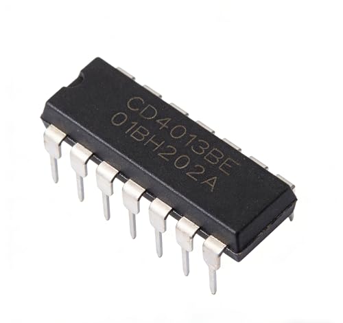 20PCS CD4013BE Dual D-Type Flip-Flop IC DIP-14 High-Speed CMOS Digital Logic Chip for Arduino, DIY Electronics and Digital Circuit Projects