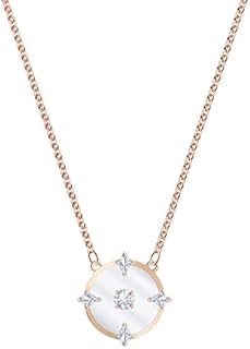 North Necklace, White, Rose-Gold Tone Plated
