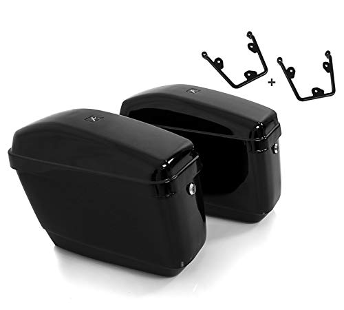 Set 2X Seitenkoffern mit Halter kompatibel mit Honda Rebel 500 CMX 17-25 Nevada