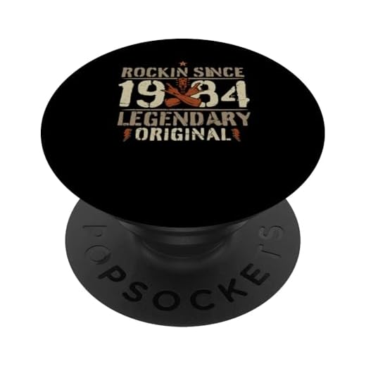 1984 vintage cumpleaños rock and roll heavy metal regalo PopSockets PopGrip Intercambiable