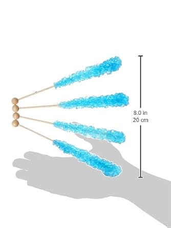 Rock Candy Crystal Sticks Blue Raspberry 12 ct.