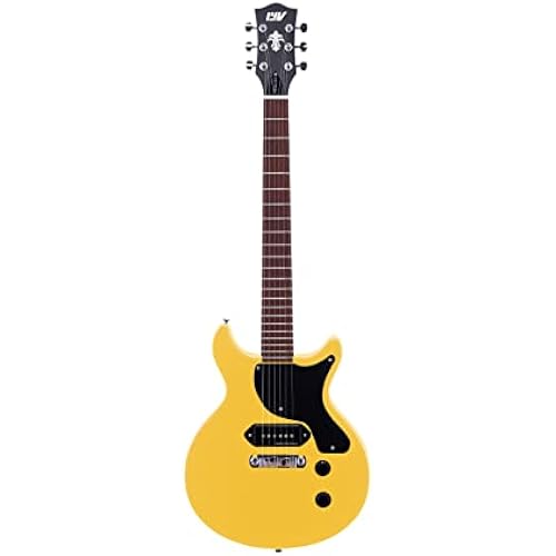 IYV- ILJR-200 Solid Basswood Body Electric Guitar, TV Yellow