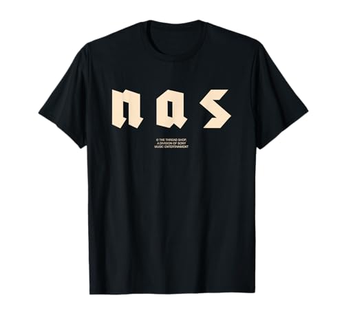 Photo de Nas Symboles Impression Arrière Musique Rap Design Avant T-Shirt