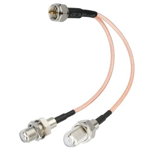 F-Type RG6 Splitter Coax Cable, 75Ohm 3 Way Splitter Combiner