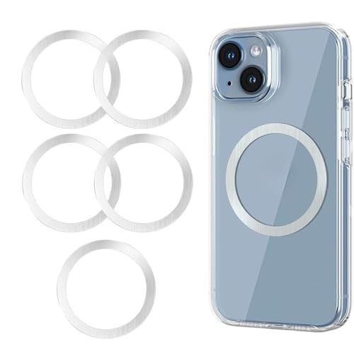 GONSIFACHA マグセーフ リング シール magsafe 磁気増強 メタルリング スマホケース用 iPhone 16/15/14/13/12シリーズ Android対応 超薄型 スマホリング 5個入り