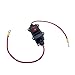 10AWG Dual-Sided Wired Switch for Motorcycles, Cars, and Power On/Off Applications - In-line DPST DC12-24V 35A Quick Connect/Disconnect With Copper Ring Power Wire, 30cm, IP67