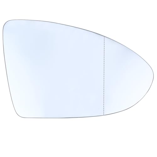 Suysion Verre Rétroviseur Chauffant Droit pour VW Golf 7 – Miroir Rétroviseur Voiture Compatible, Rétroviseur Extérieur Voiture avec Dégivrage