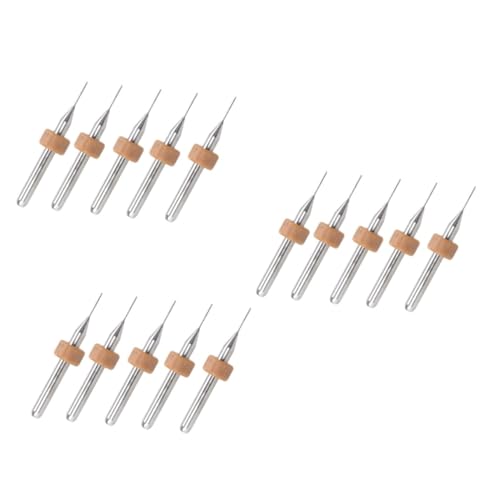 Healeved 15pcs Drill Bits for Printer Cleaner Kit for Extruder Nozzle Head Printer Tool Kit Random Color