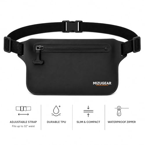Riñonera impermeable, bolsa de cintura sumergible para natación y paddle surf miniatura 2