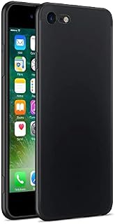 Compatible with iphone 7, iphone 8 and iphone SE 2020 Case, Gueche Premium Flexible Thin Cover Shock Proof with Drop Protection Coque Funda Cover for iphone SE 3 2022, Basic Phone Case. Black