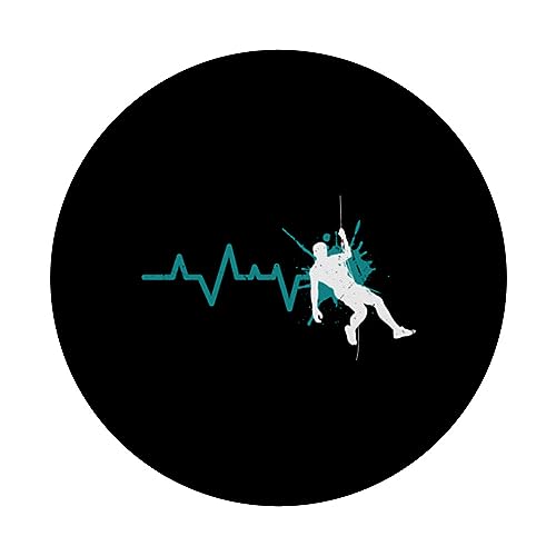 Foto von Kletterhelm Kletterausrüstung Herzschlag Boulderer Klettern PopSockets mit austauschbarem PopGrip