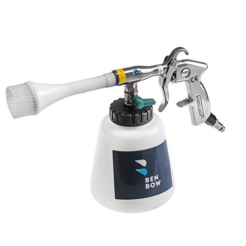 BENBOW Druckluft Reinigungspistole - 03 - Innenreiniger mit TORNADO EFFEKT Hochdruck Waschpistole Polsterreiniger für Autopflege autositze reiniger plastikreiniger textilreiniger reinigungsgerät