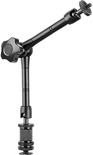 11 inch Magic Arm Adjustable Friction Arm with 1/4-inch Thread Screw for Flash, LED Light, Microphone, Monitor