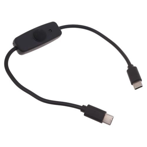 Shinycome Male to Male USB Type C USB C Cable with On Off Power Switches Button for Cellphone Tablet 15W Fast Charging