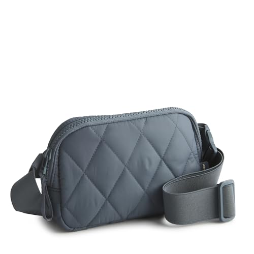 Image of Vera Bradley Women's Featherweight Woodward Small Belt Bag, Dark Slate, One Size